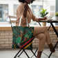 Zambia Victoria Falls Tote Bag Indigenous Wild Animal Skins Tribal Patchwork