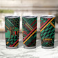 Zambia Victoria Falls Tumbler Cup Indigenous Wild Animal Skins Tribal Patchwork