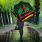 Zambia Victoria Falls Umbrella Indigenous Wild Animal Skins Tribal Patchwork