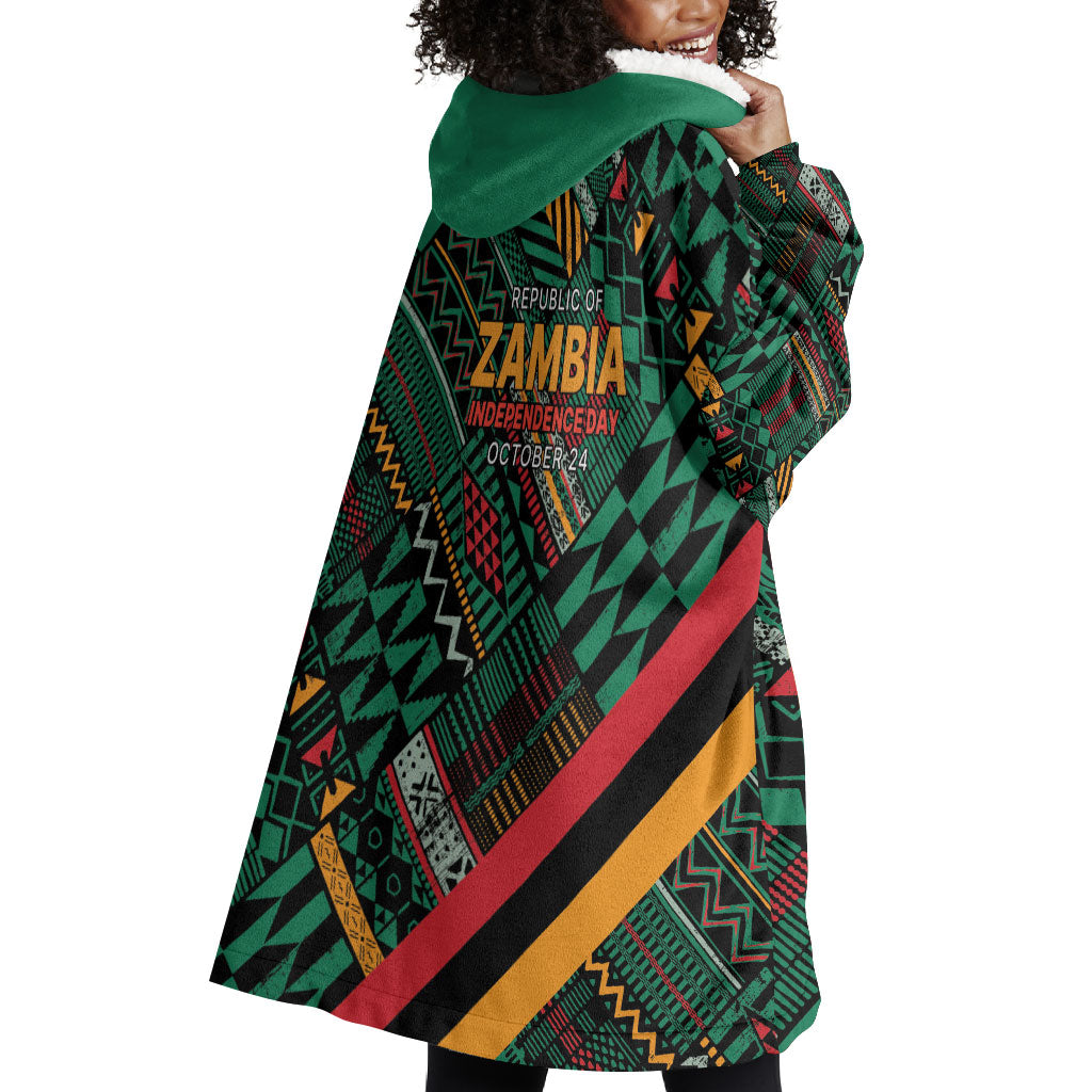 Zambia Victoria Falls Wearable Blanket Hoodie Indigenous Wild Animal Skins Tribal Patchwork