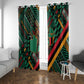 Zambia Victoria Falls Window Curtain Indigenous Wild Animal Skins Tribal Patchwork