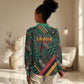 Zambia Victoria Falls Women Casual Shirt Indigenous Wild Animal Skins Tribal Patchwork