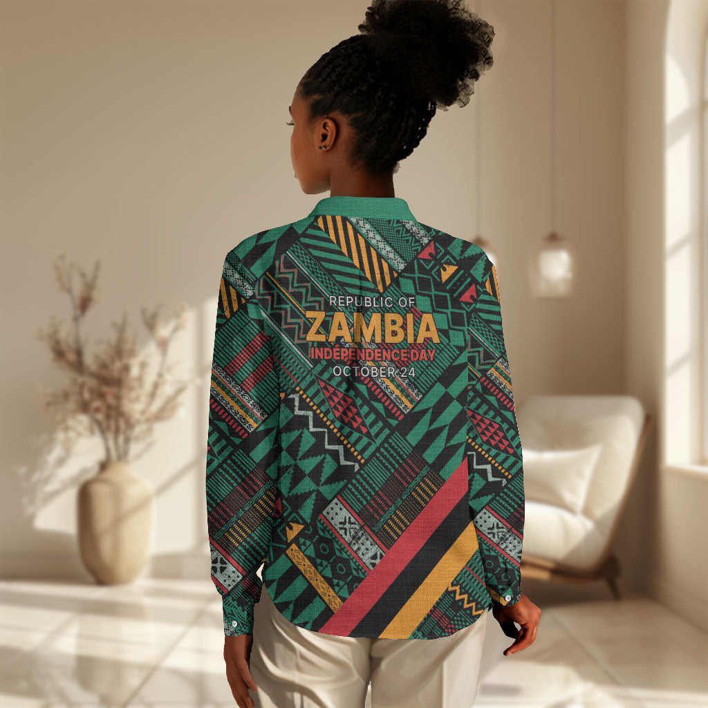 Zambia Victoria Falls Women Casual Shirt Indigenous Wild Animal Skins Tribal Patchwork