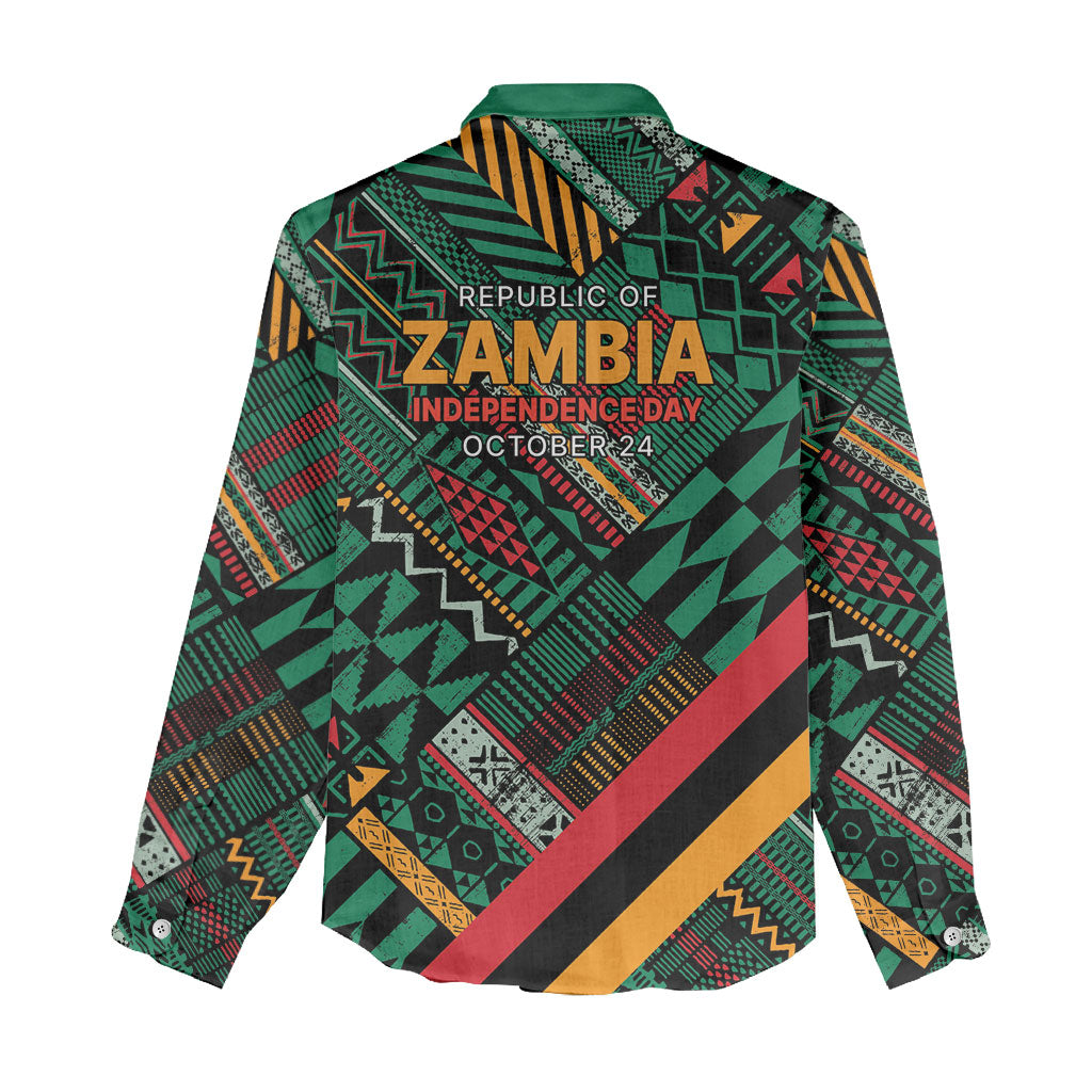 Zambia Victoria Falls Women Casual Shirt Indigenous Wild Animal Skins Tribal Patchwork
