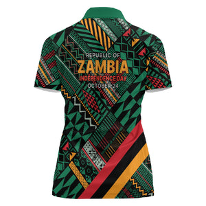 Zambia Victoria Falls Women Polo Shirt Indigenous Wild Animal Skins Tribal Patchwork
