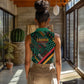 Zambia Victoria Falls Women Sleeveless Polo Shirt Indigenous Wild Animal Skins Tribal Patchwork