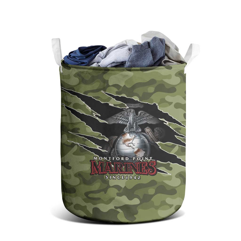 Montford Point Marines Laundry Basket African American Breaking Barriers 1942