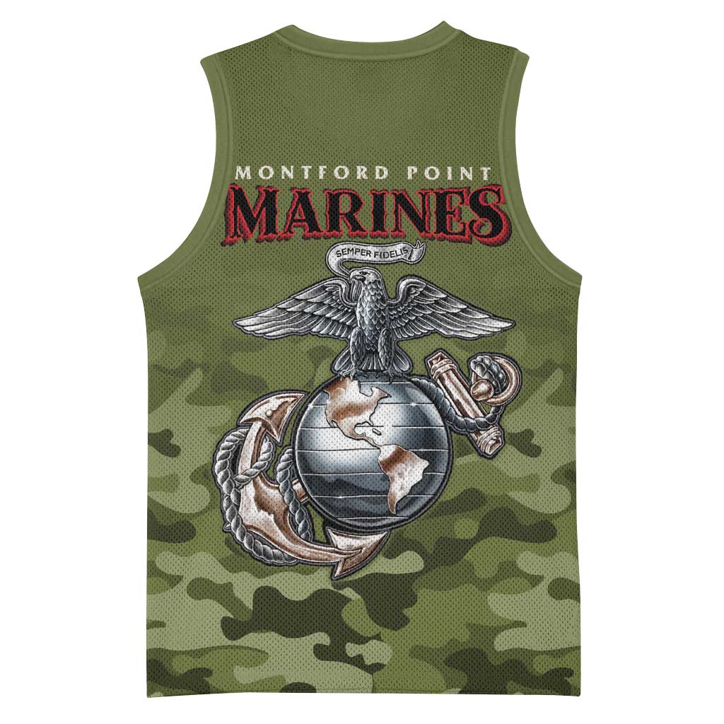 Montford Point Marines Basketball Jersey African American Breaking Barriers 1942