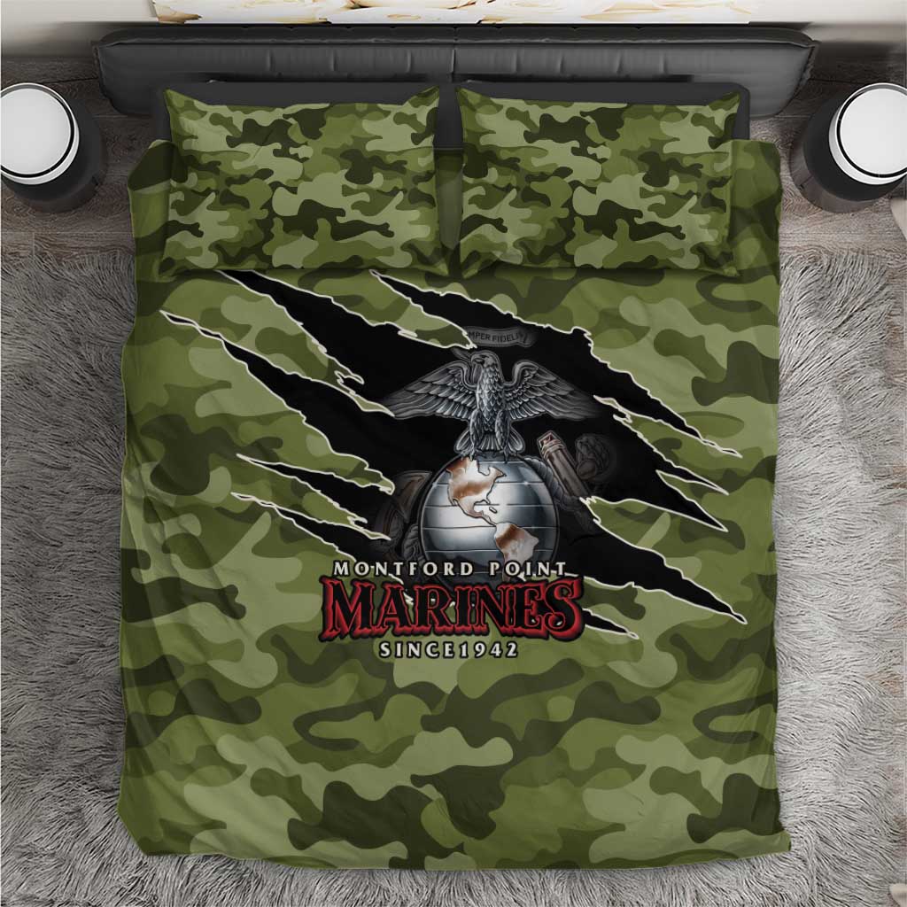 Montford Point Marines Bedding Set African American Breaking Barriers 1942
