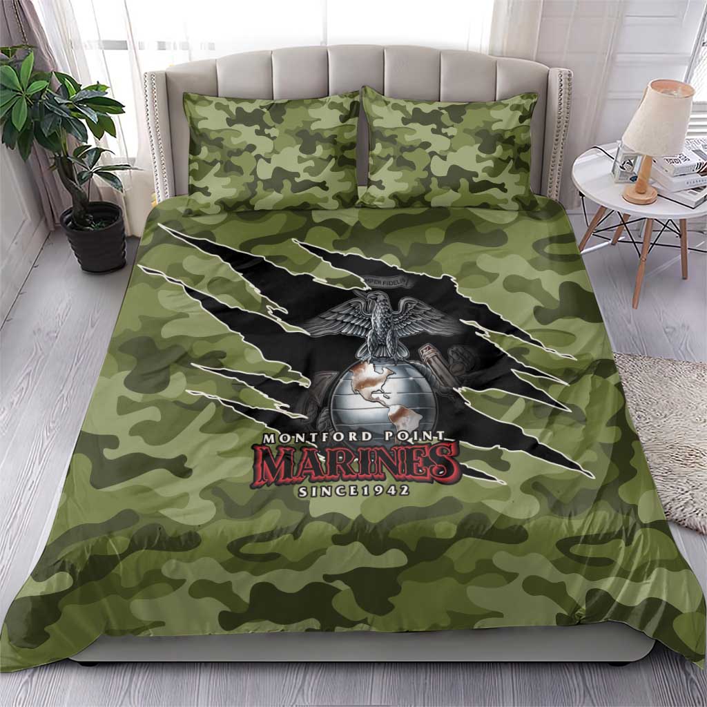 Montford Point Marines Bedding Set African American Breaking Barriers 1942