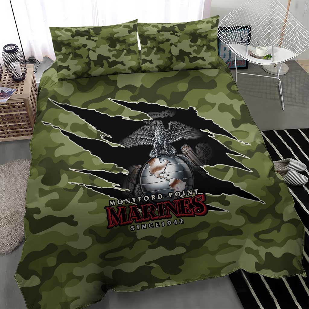 Montford Point Marines Bedding Set African American Breaking Barriers 1942