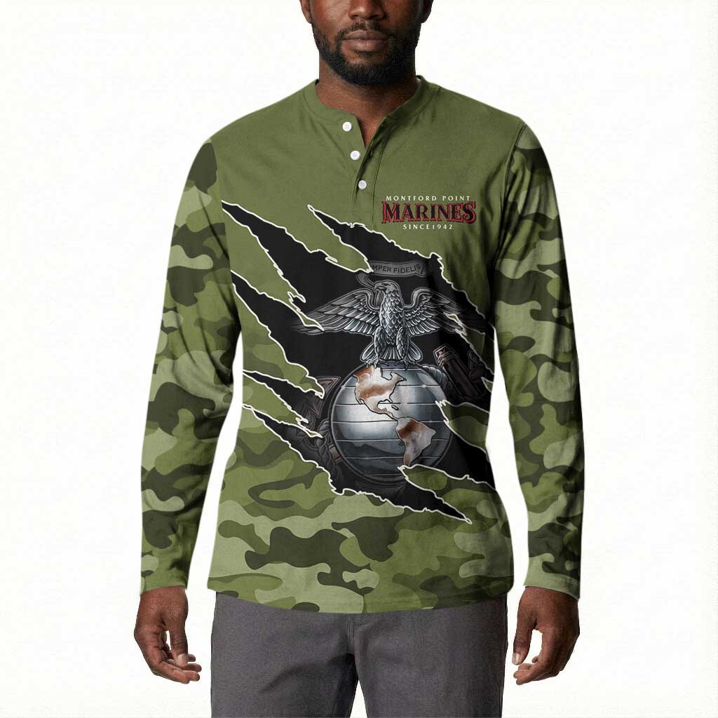 Montford Point Marines Button Sweatshirt African American Breaking Barriers 1942