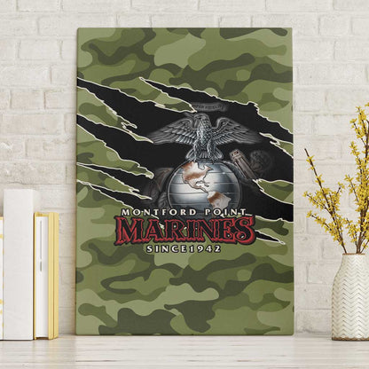 Montford Point Marines Canvas Wall Art African American Breaking Barriers 1942