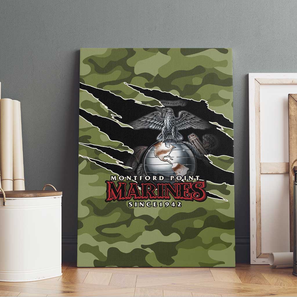 Montford Point Marines Canvas Wall Art African American Breaking Barriers 1942