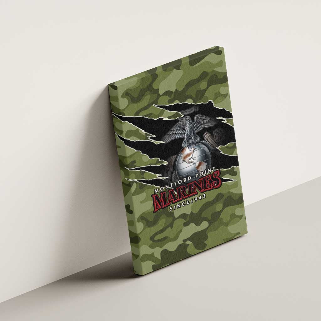 Montford Point Marines Canvas Wall Art African American Breaking Barriers 1942