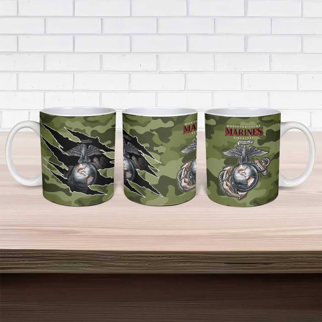 Montford Point Marines Ceramic Mug African American Breaking Barriers 1942
