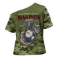 Montford Point Marines Cross Shoulder Shirt African American Breaking Barriers 1942