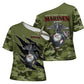 Montford Point Marines Cross Shoulder Shirt African American Breaking Barriers 1942