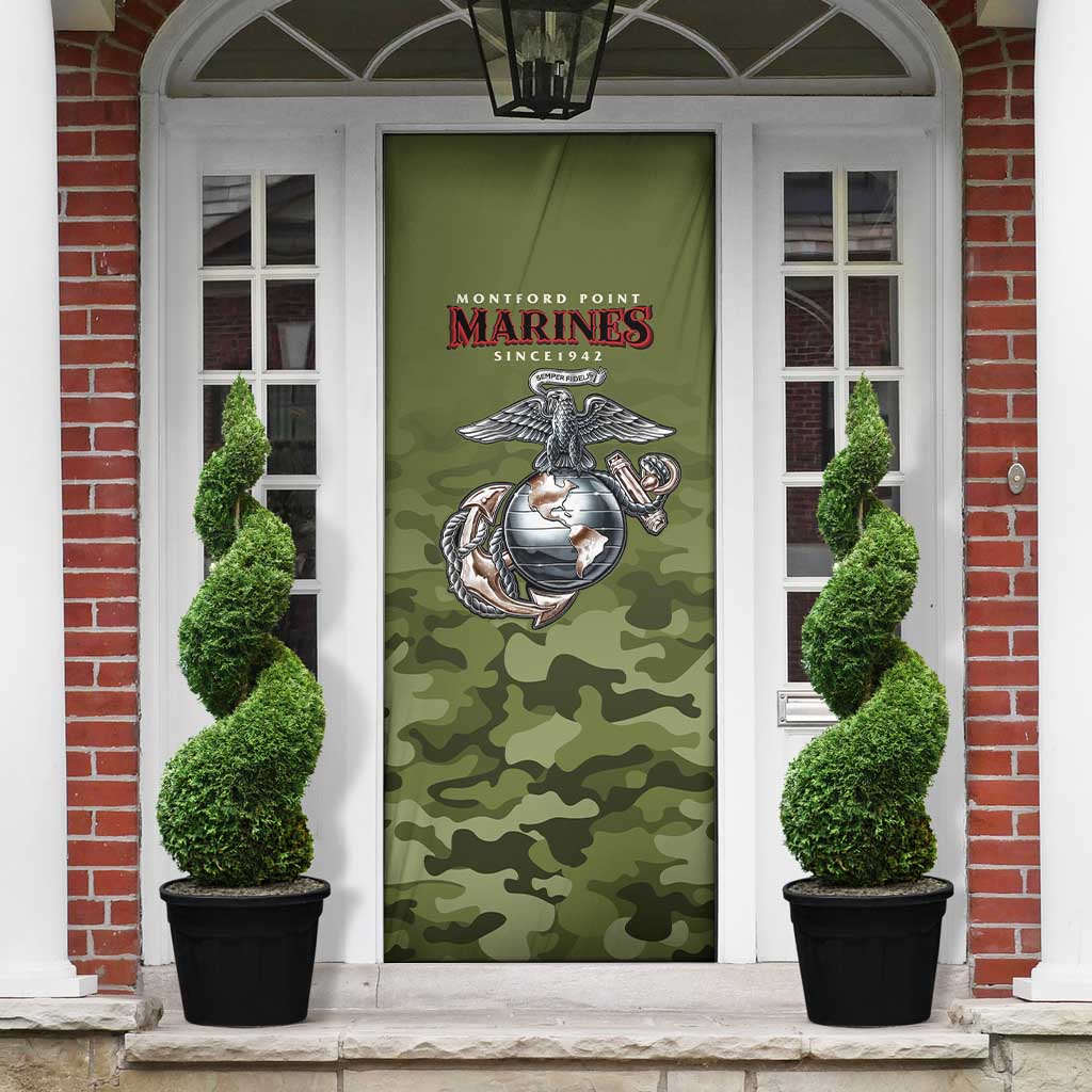 Montford Point Marines Door Cover African American Breaking Barriers 1942