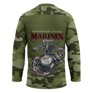 Montford Point Marines Hockey Jersey African American Breaking Barriers 1942