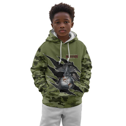 Montford Point Marines Kid Hoodie African American Breaking Barriers 1942