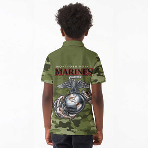 Montford Point Marines Kid Polo Shirt African American Breaking Barriers 1942