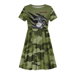 Montford Point Marines Kid Short Sleeve Dress African American Breaking Barriers 1942