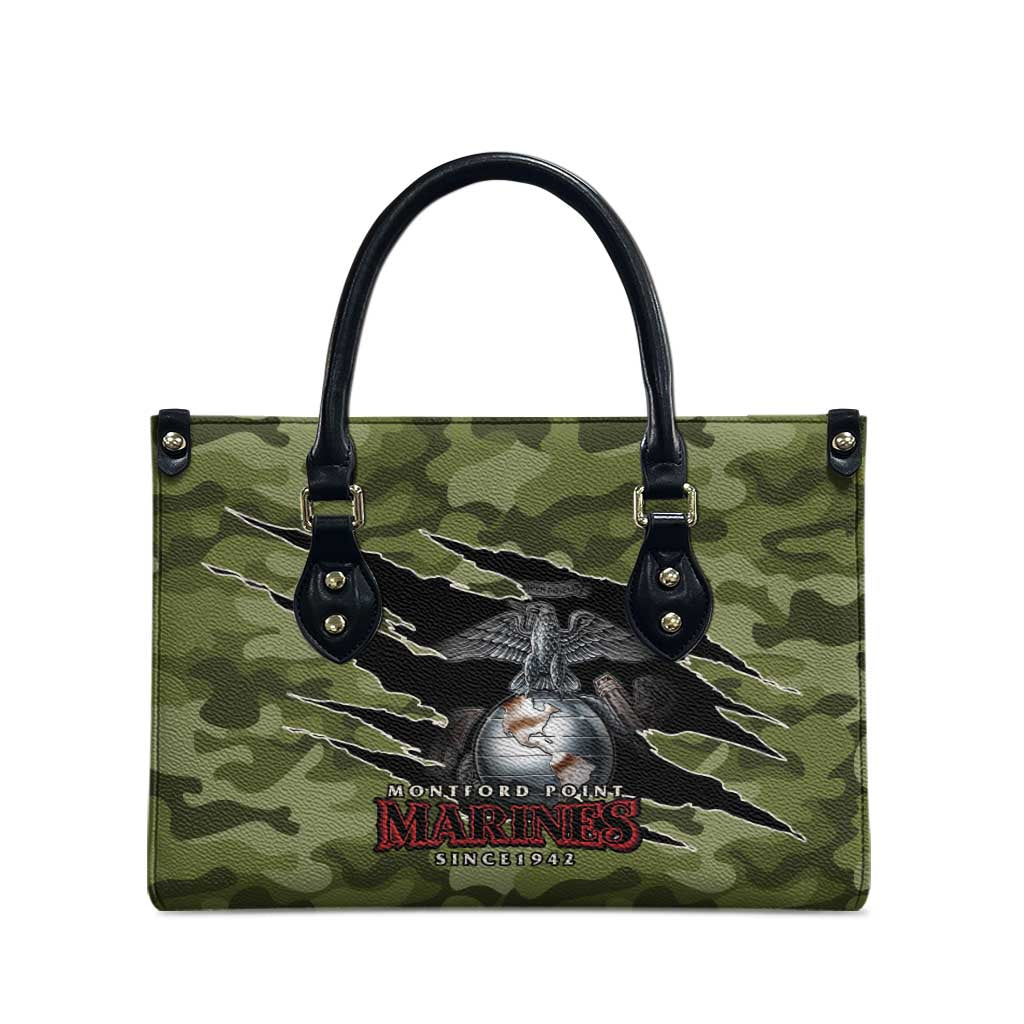 Montford Point Marines Leather Bag African American Breaking Barriers 1942