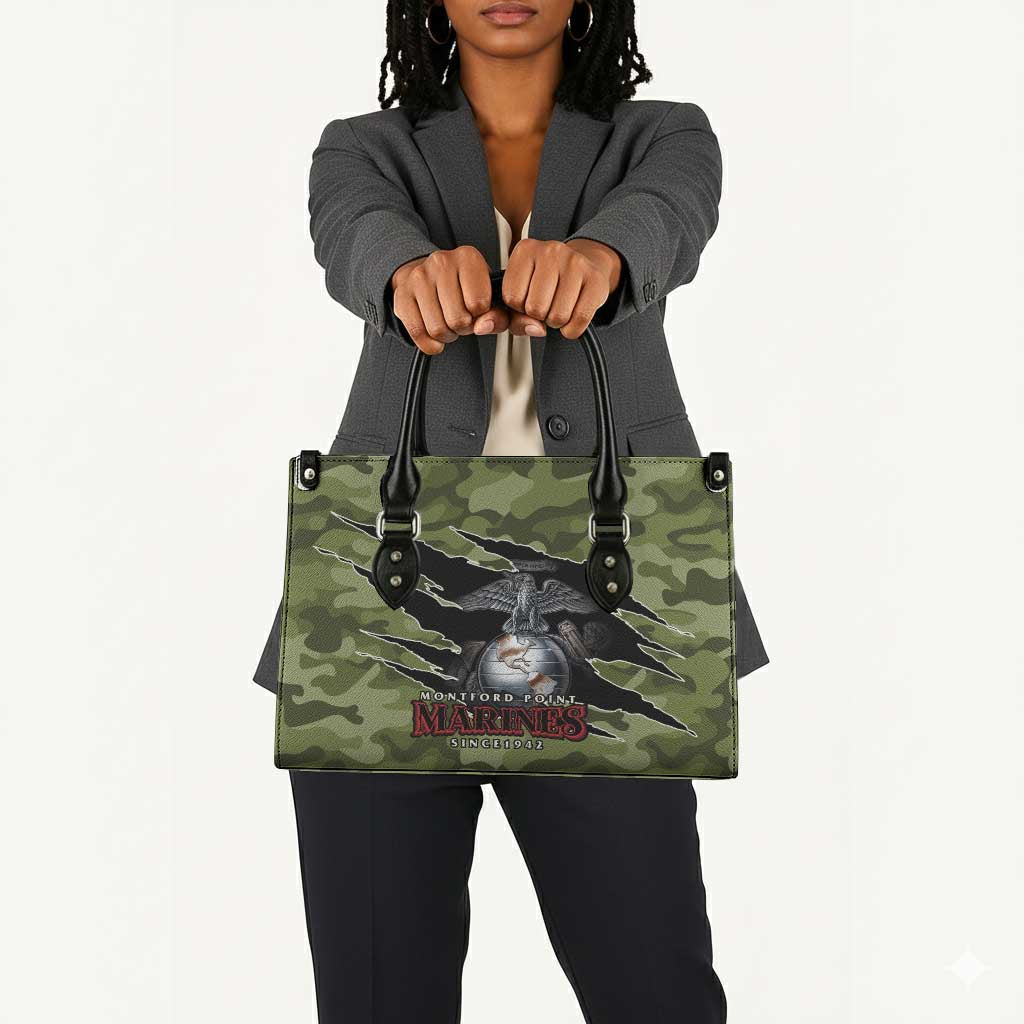 Montford Point Marines Leather Bag African American Breaking Barriers 1942