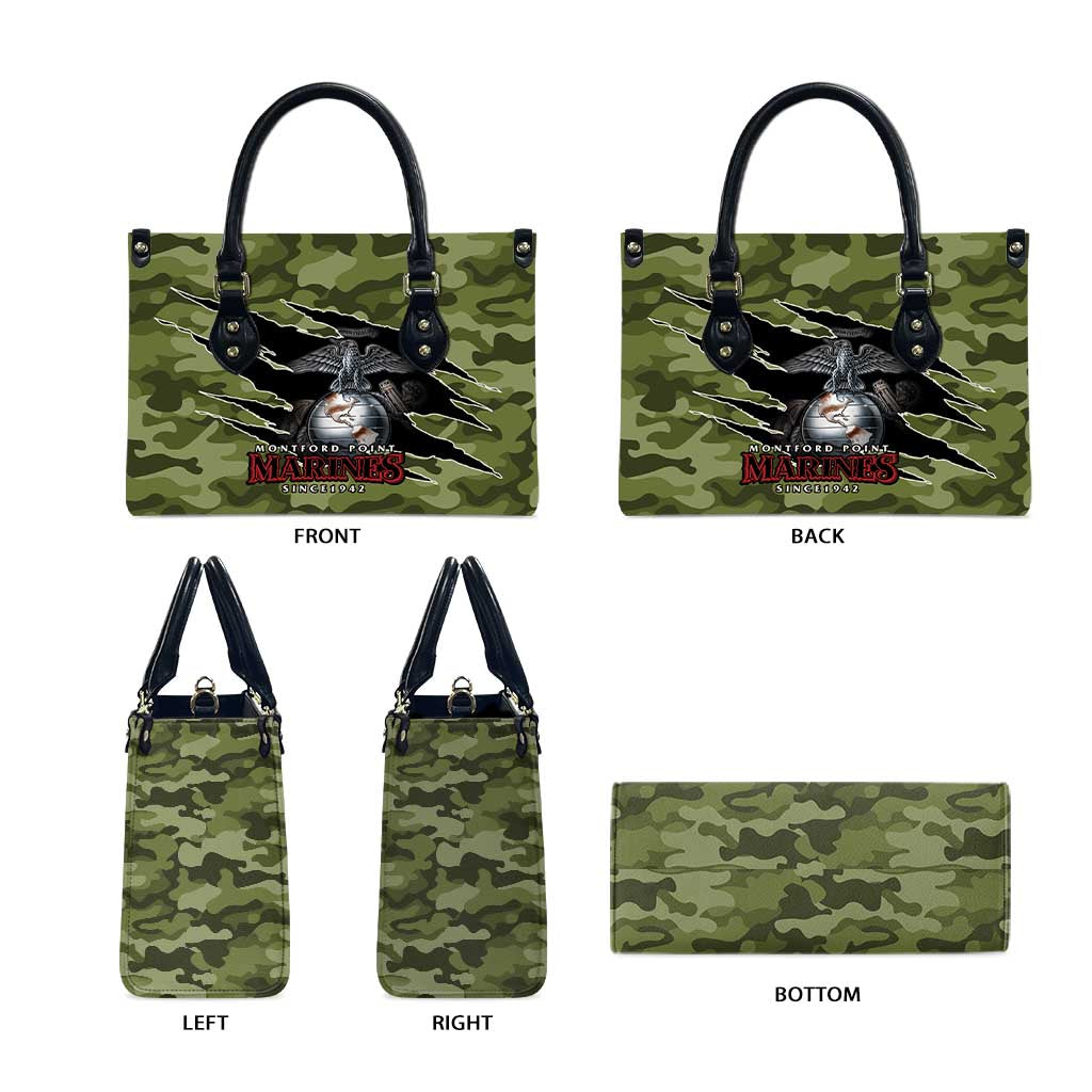 Montford Point Marines Leather Bag African American Breaking Barriers 1942