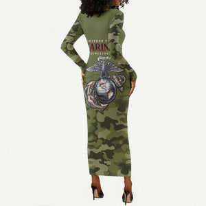 Montford Point Marines Long Sleeve Bodycon Dress African American Breaking Barriers 1942