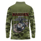 Montford Point Marines Long Sleeve Polo Shirt African American Breaking Barriers 1942