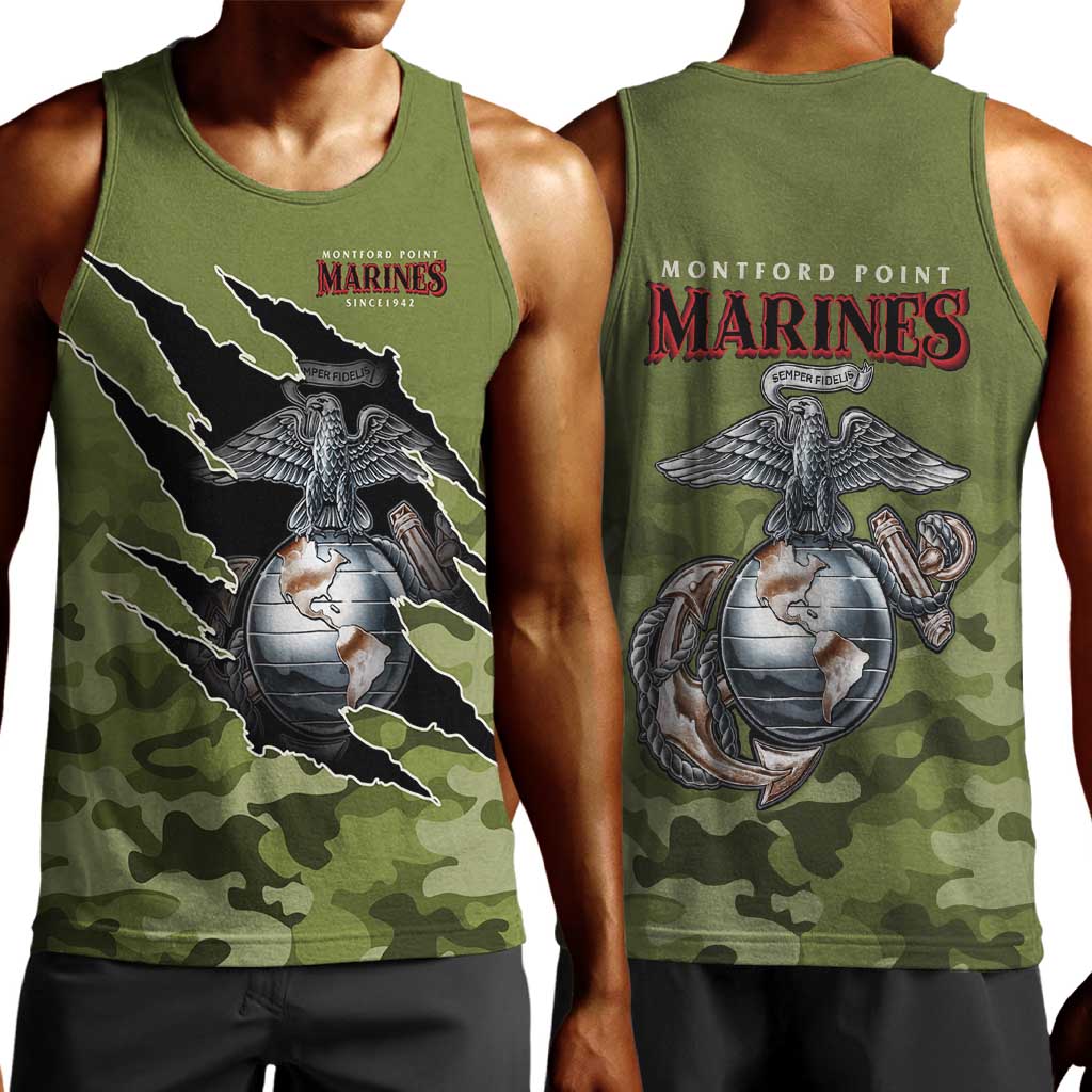 Montford Point Marines Men Tank Top African American Breaking Barriers 1942