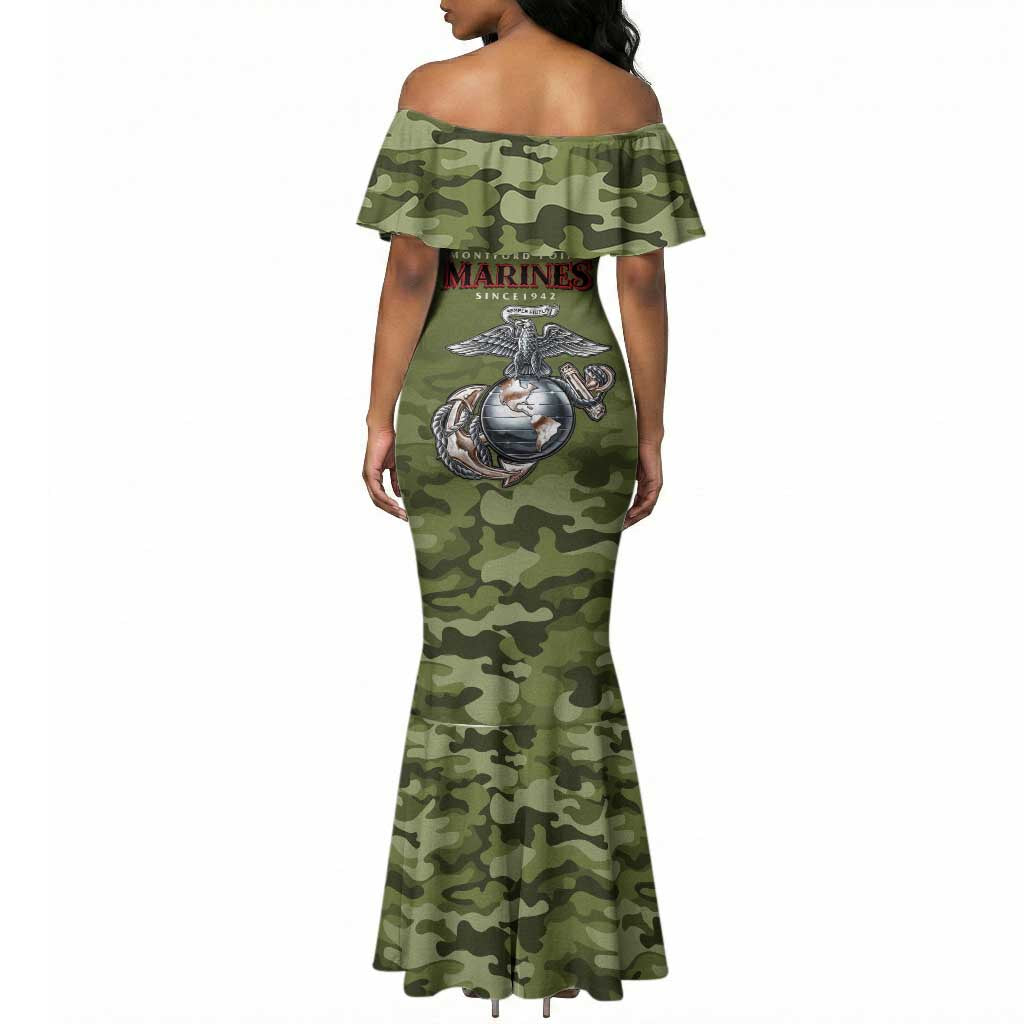Montford Point Marines Mermaid Dress African American Breaking Barriers 1942