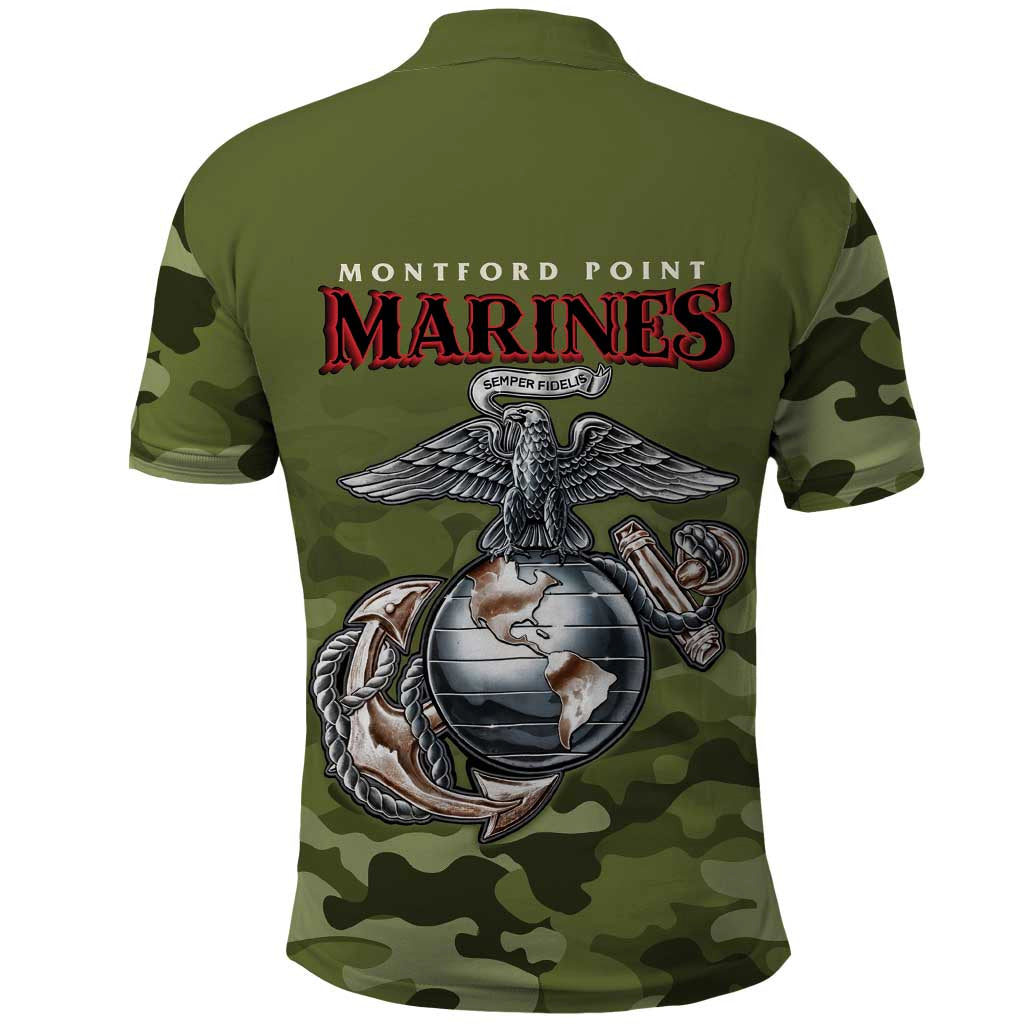 Montford Point Marines Polo Shirt African American Breaking Barriers 1942