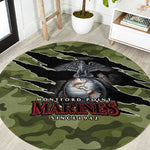 Montford Point Marines Round Carpet African American Breaking Barriers 1942