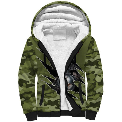 Montford Point Marines Sherpa Hoodie African American Breaking Barriers 1942