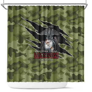 Montford Point Marines Shower Curtain African American Breaking Barriers 1942