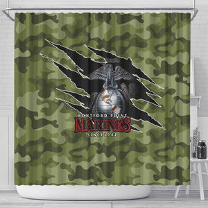 Montford Point Marines Shower Curtain African American Breaking Barriers 1942
