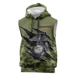Montford Point Marines Sleeveless Hoodie African American Breaking Barriers 1942