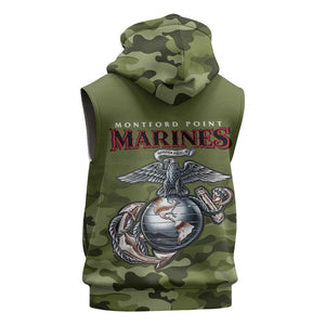 Montford Point Marines Sleeveless Hoodie African American Breaking Barriers 1942