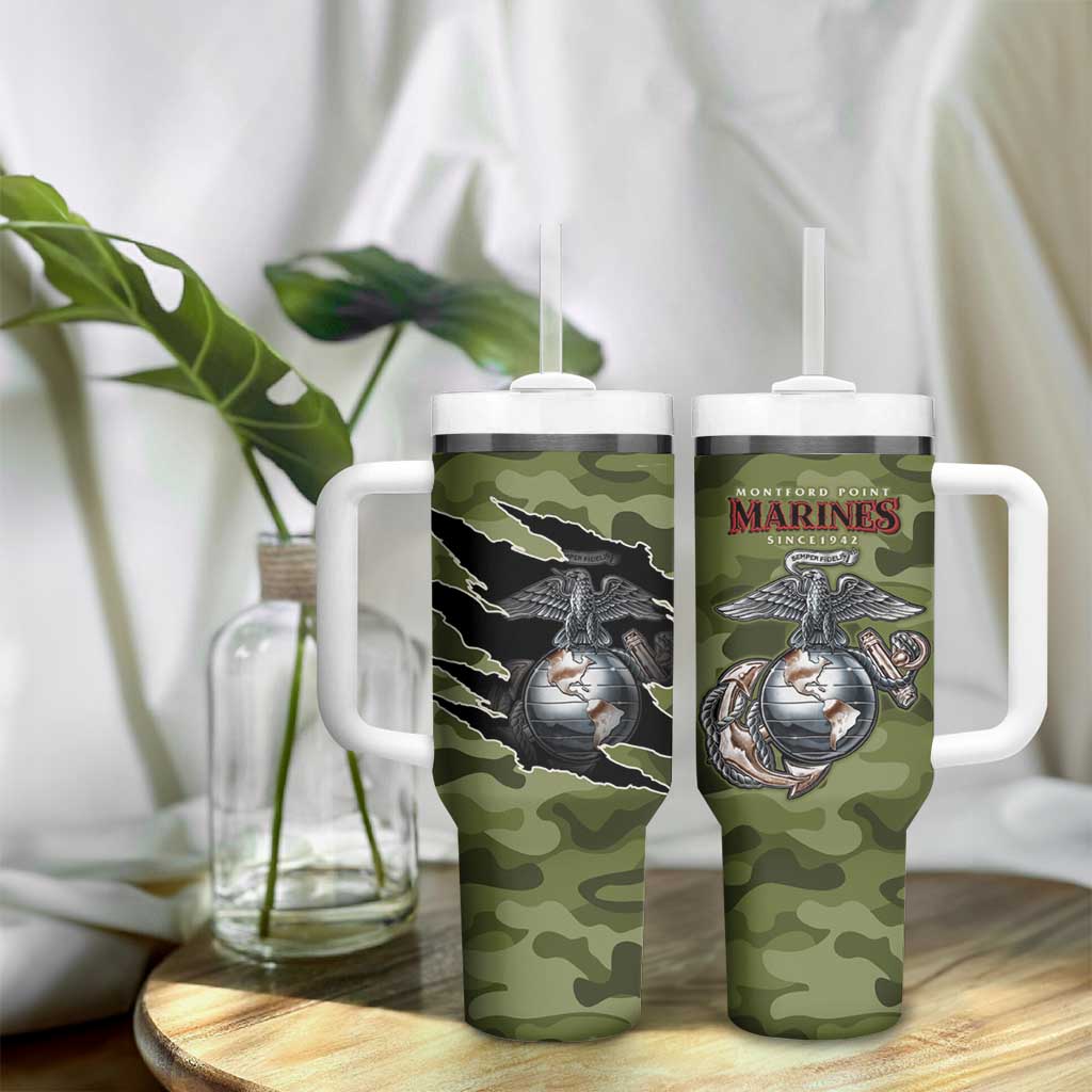 Montford Point Marines Tumbler With Handle African American Breaking Barriers 1942