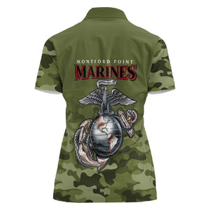 Montford Point Marines Women Polo Shirt African American Breaking Barriers 1942