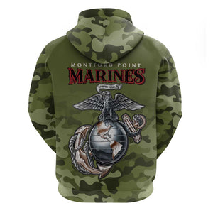 Montford Point Marines Zip Hoodie African American Breaking Barriers 1942