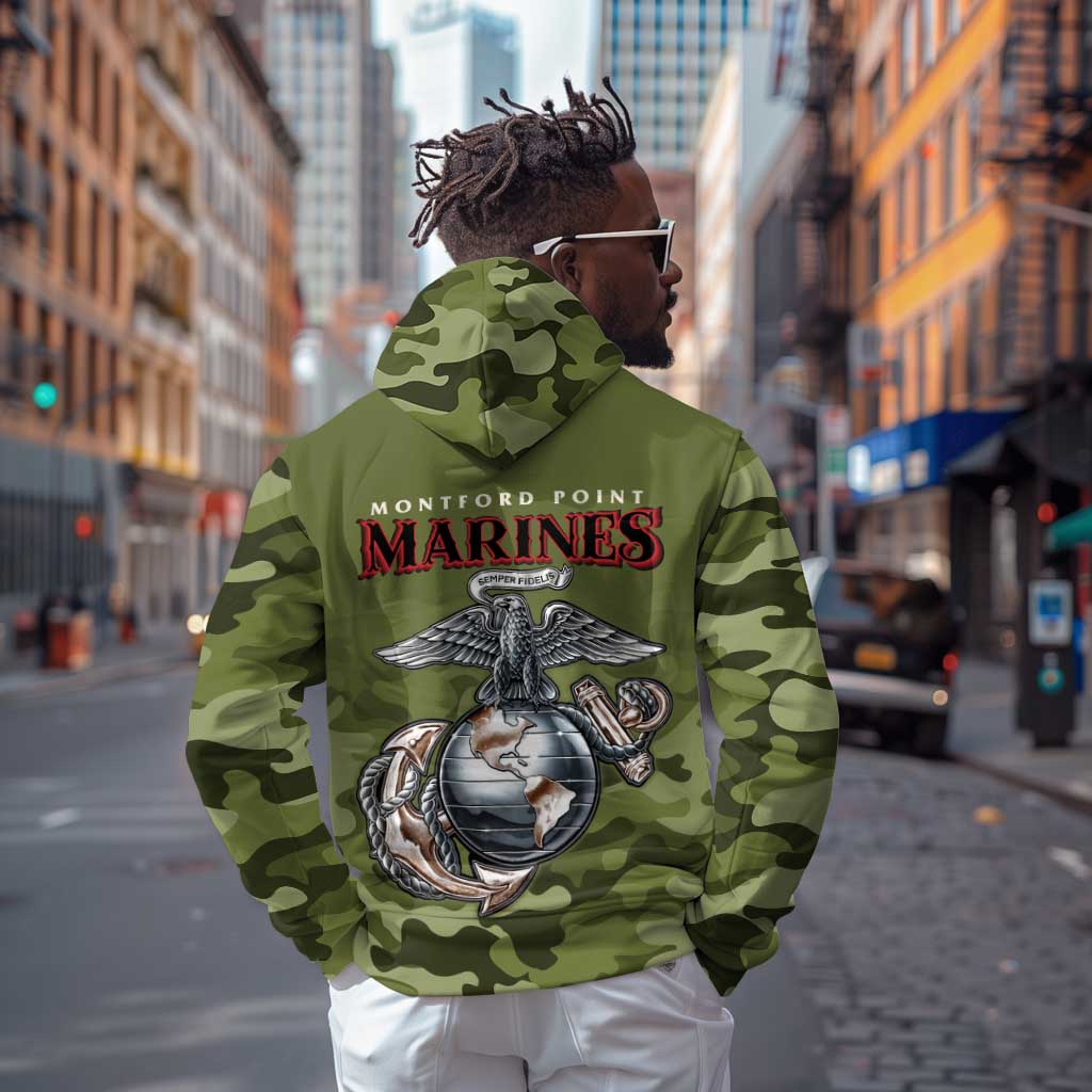 Montford Point Marines Zip Hoodie African American Breaking Barriers 1942