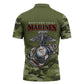 Montford Point Marines Zipper Polo Shirt African American Breaking Barriers 1942