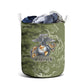Montford Point Marines Laundry Basket Flame Fire Military Green Camo