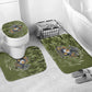 Montford Point Marines Bathroom Set Flame Fire Military Green Camo