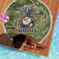 Montford Point Marines Beach Blanket Flame Fire Military Green Camo