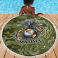 Montford Point Marines Beach Blanket Flame Fire Military Green Camo